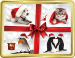 Santa's Animal Friends tin image